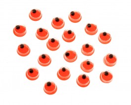 Floating Eyes, Fire Orange, 4 mm